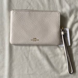 Coach pebble leather wristlet